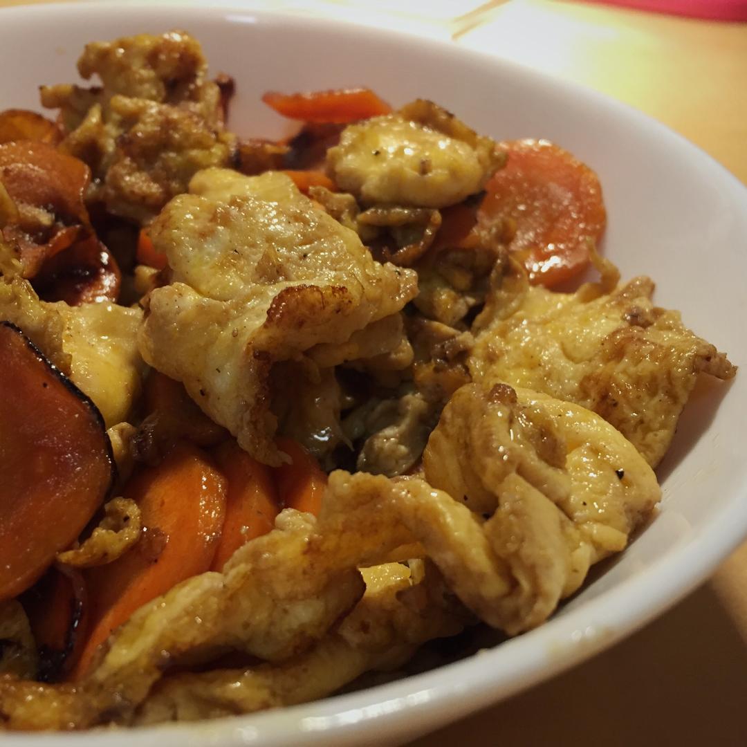 胡萝卜炒鸡蛋