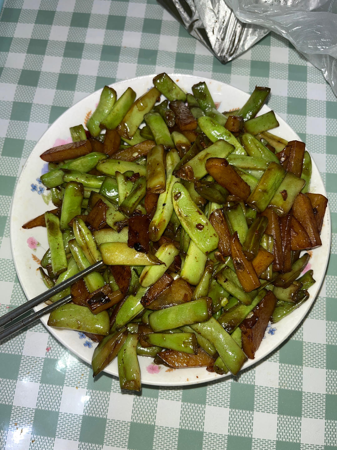 干煸豆角土豆