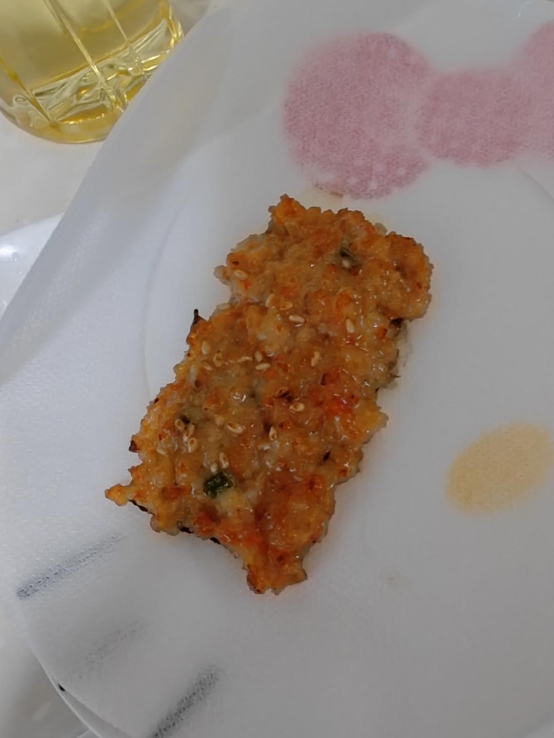 小朋友早餐100天不重样💚今日食谱：海苔虾饼＋海苔饭团＋蓝莓奶昔