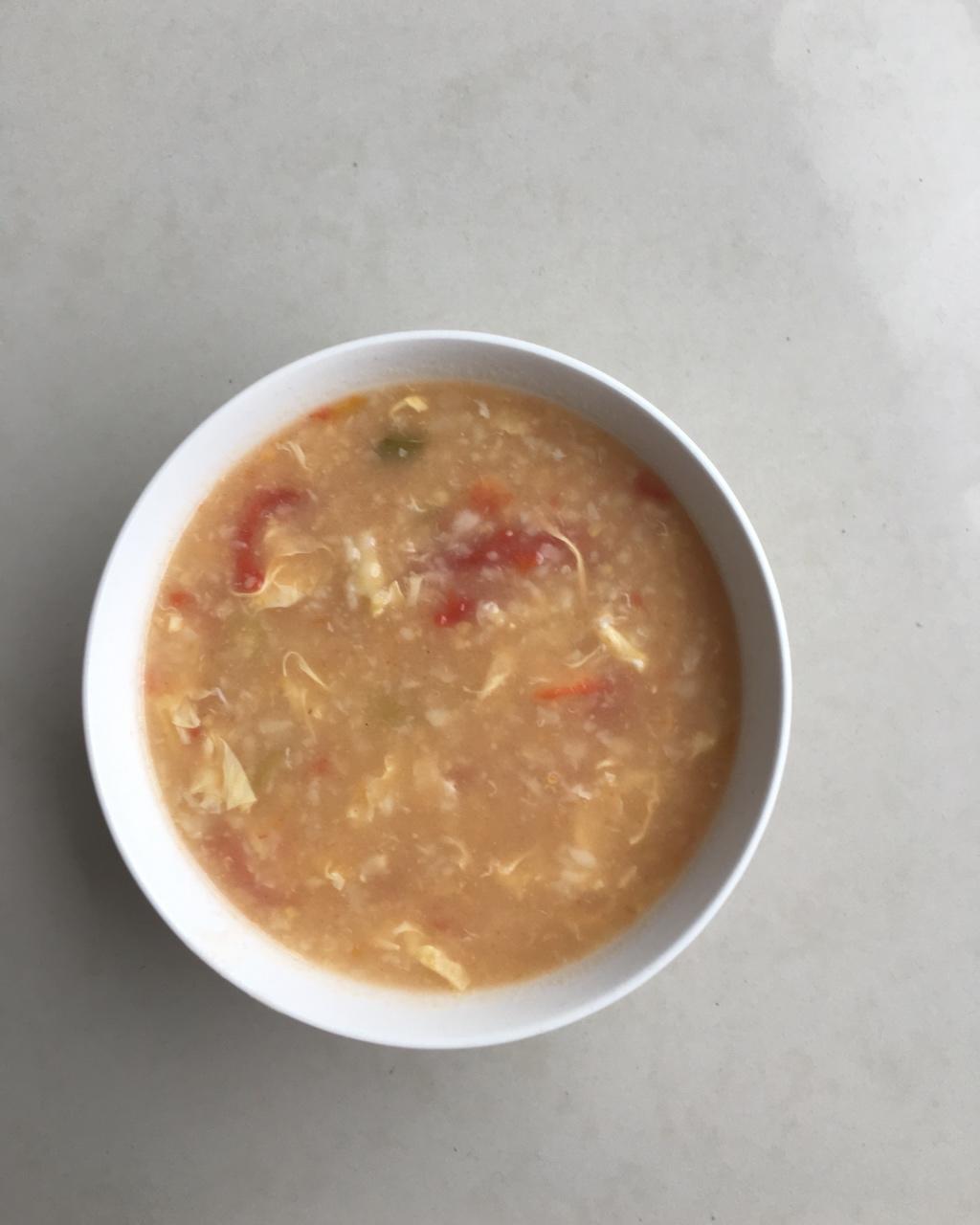 手机用户9236_iqej做的小白菜西红柿蛋花疙瘩汤