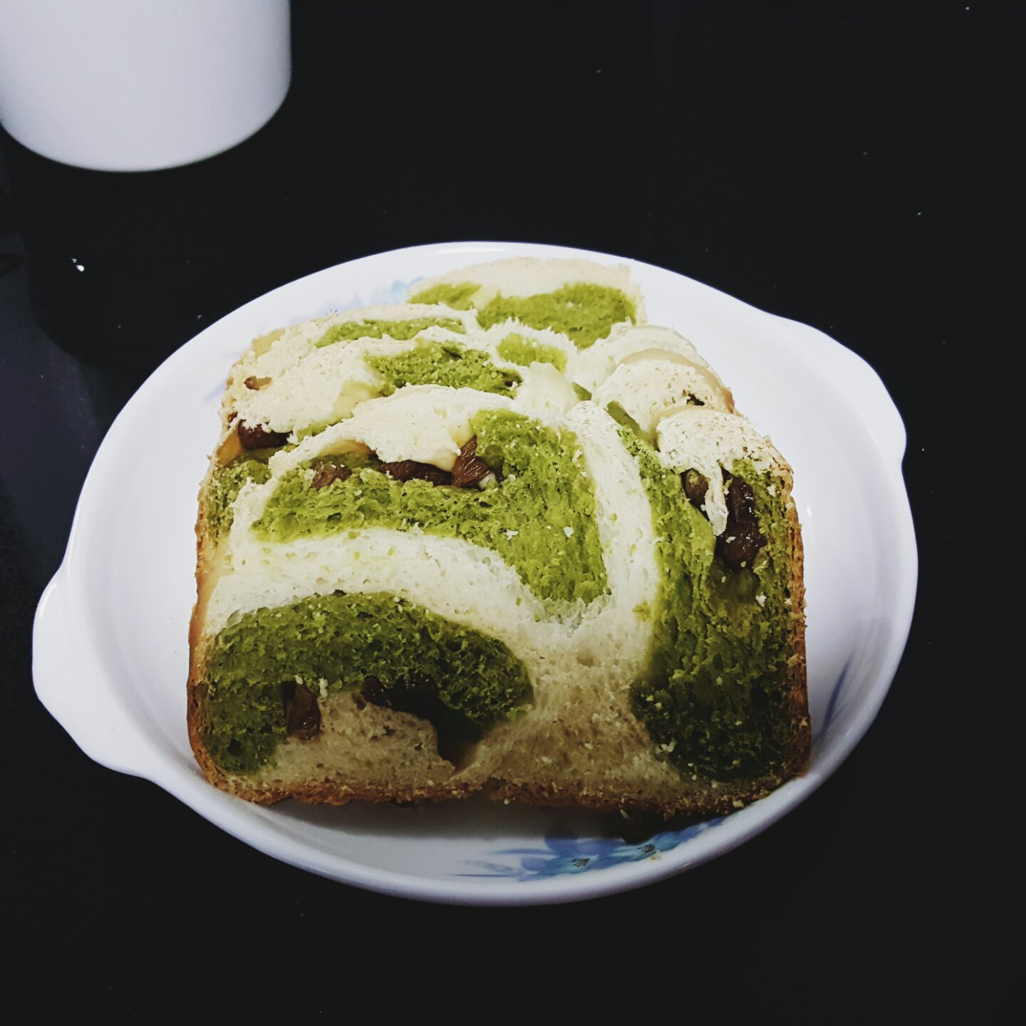 抹茶蜜豆牛奶吐司