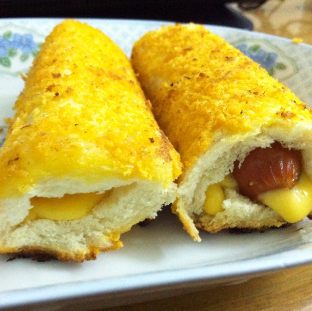 芝士香肠土司卷