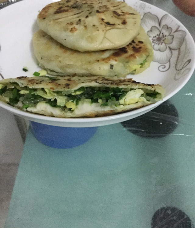 薄皮韭菜饼