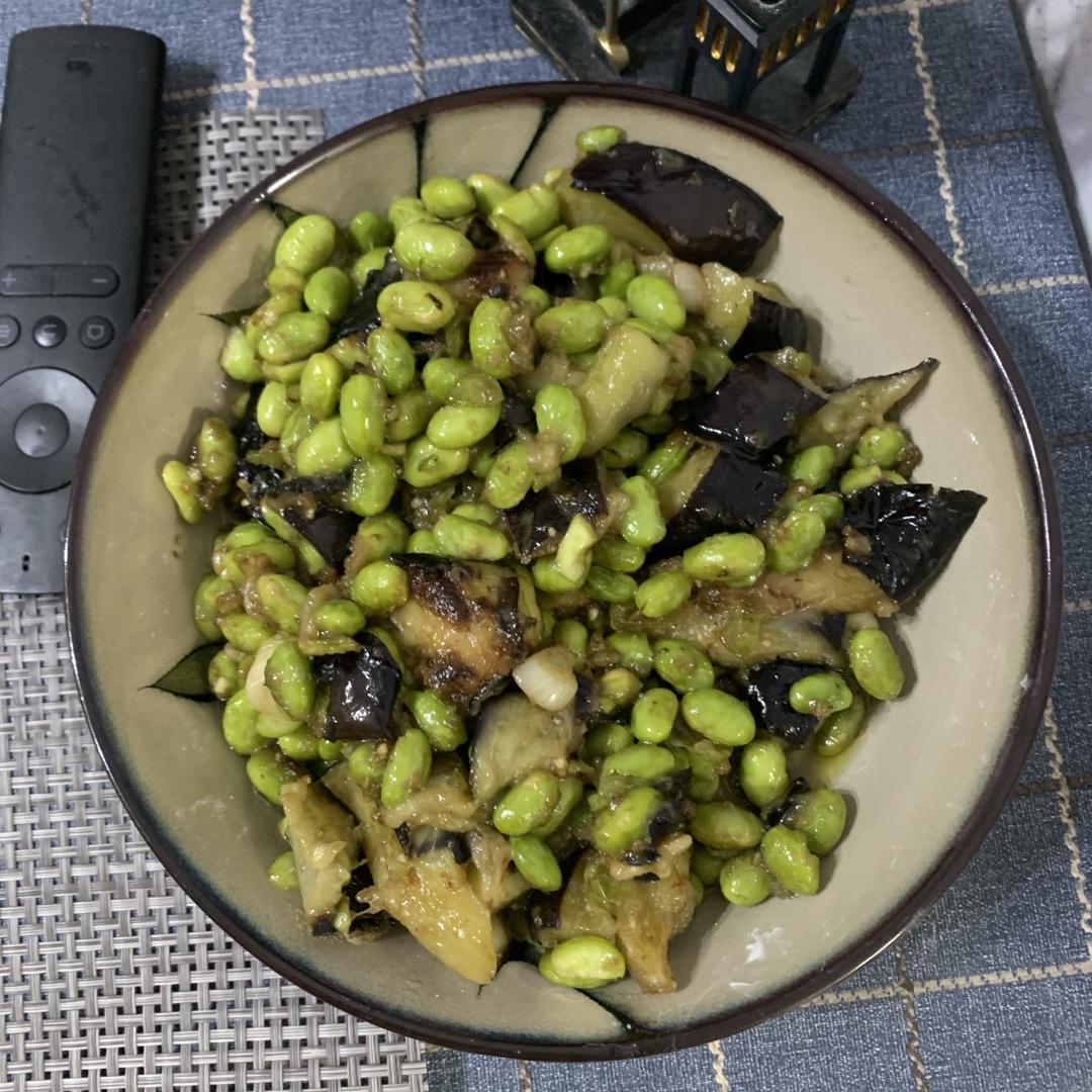 毛豆烧茄子