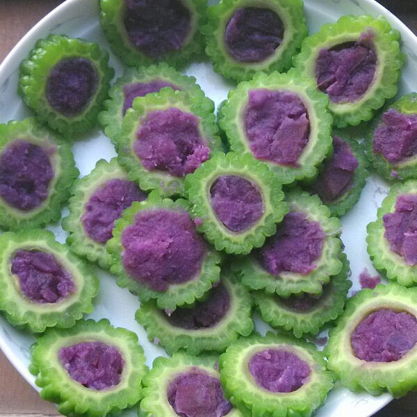紫薯苦瓜圈