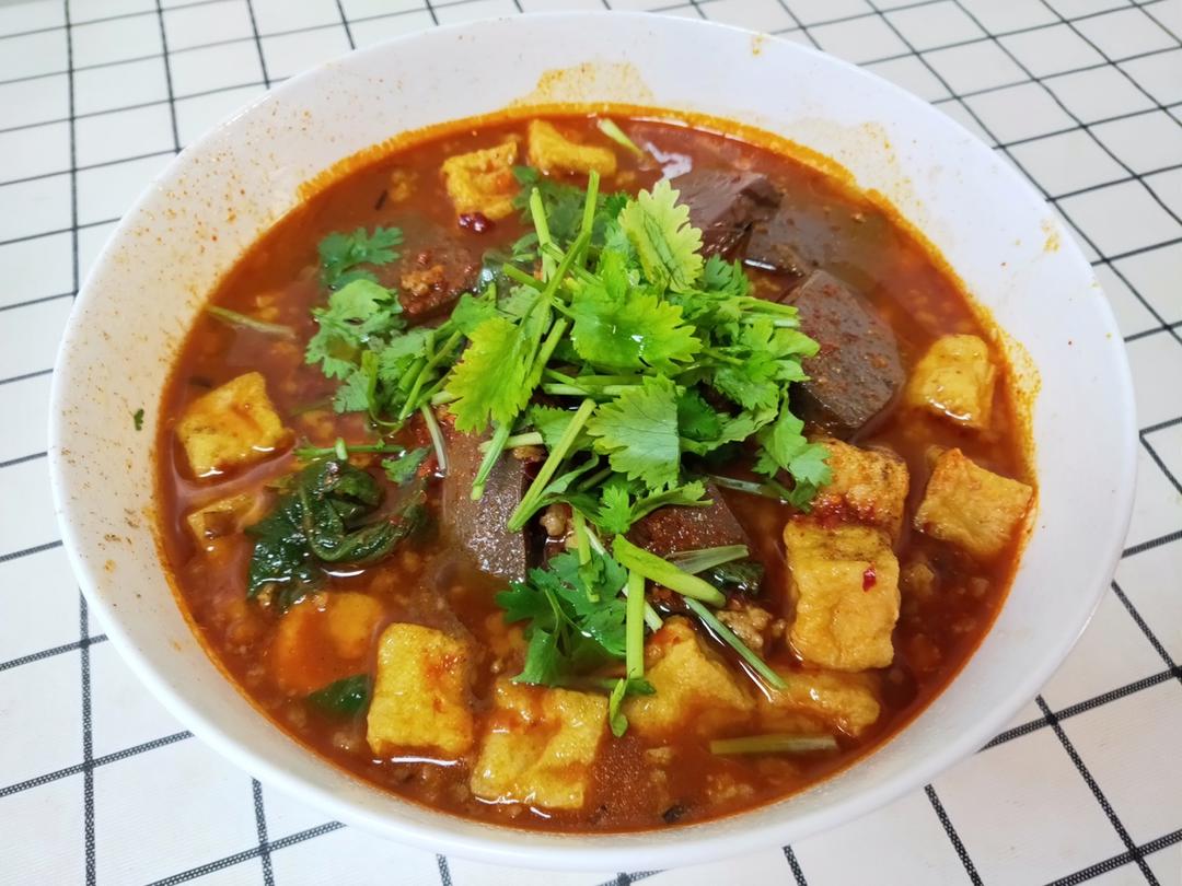 肉末鸭血粉丝汤