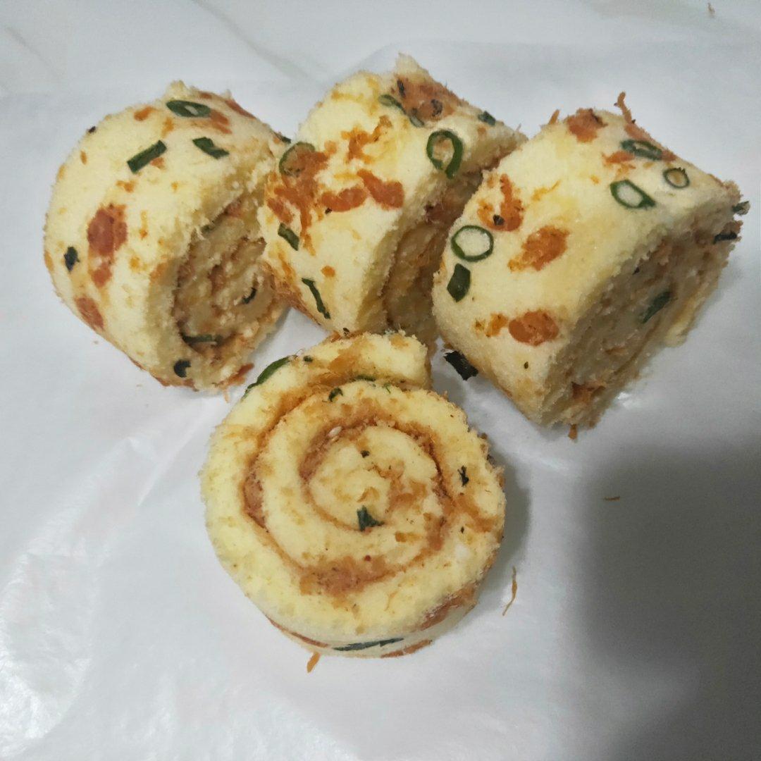 葱香肉松蛋糕卷