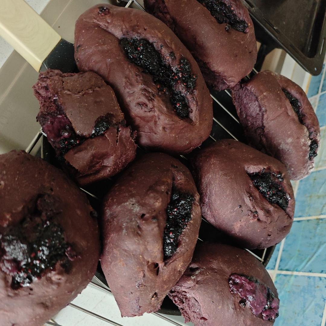 蓝莓桑葚乳酪软欧〈欧包面包〉