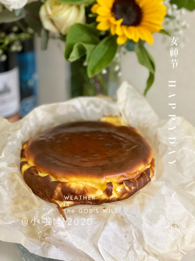 入口清爽更健康的【巴斯克芝士蛋糕】