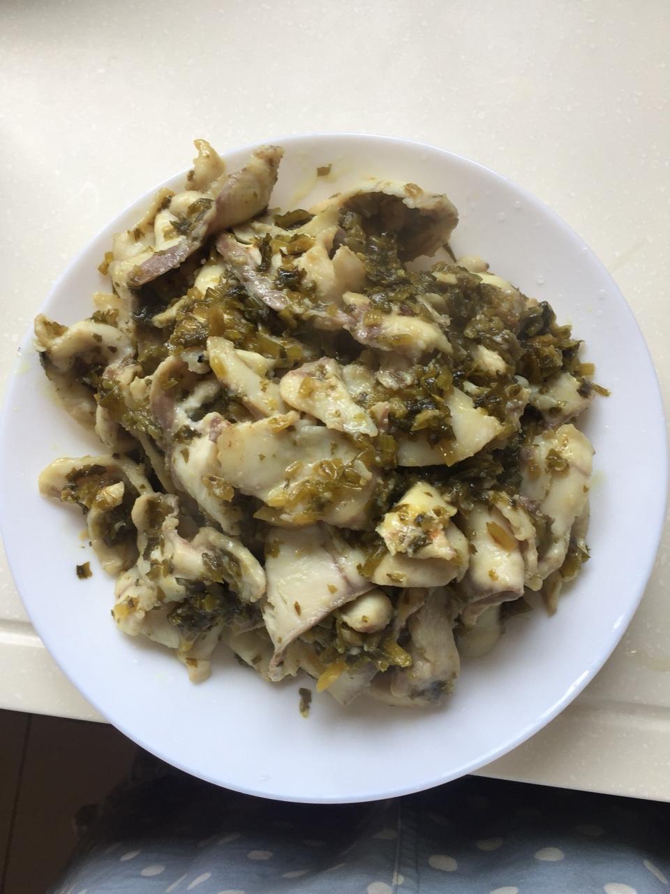 雪菜黑鱼片