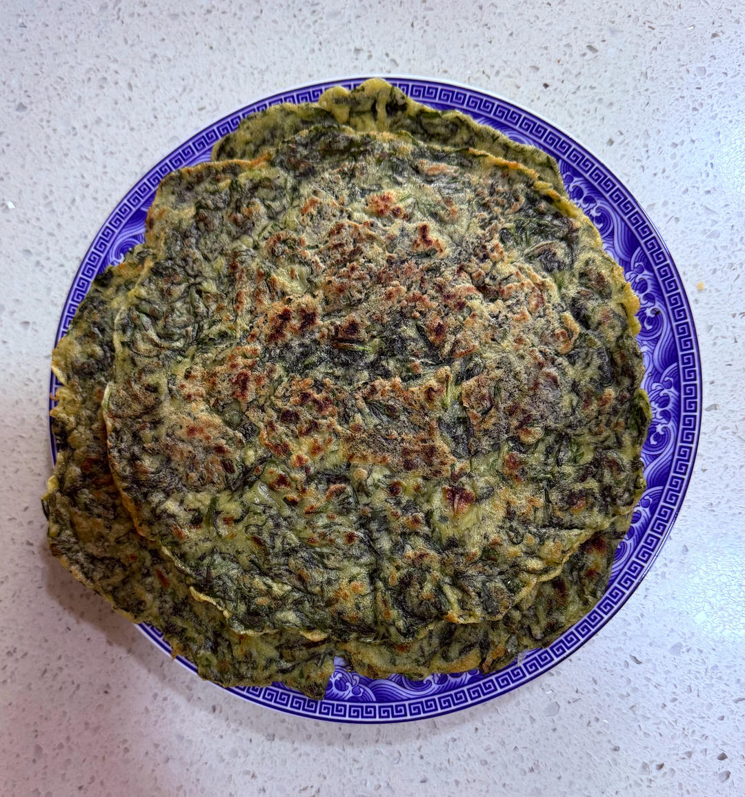 芦蒿叶子饼