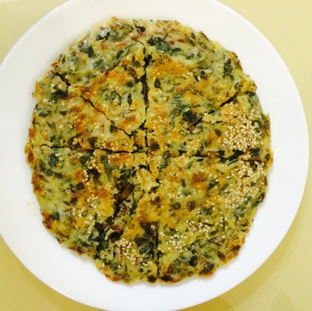 马齿菜鸡蛋煎饼
