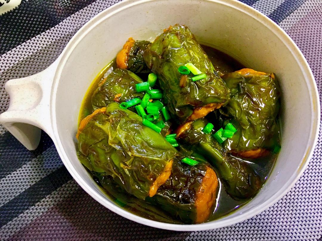 虎皮尖椒酿肉的做法