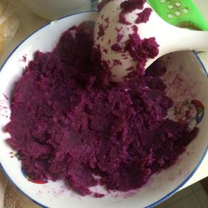 紫薯米粉饼（不要太好吃哦）的做法 步骤2