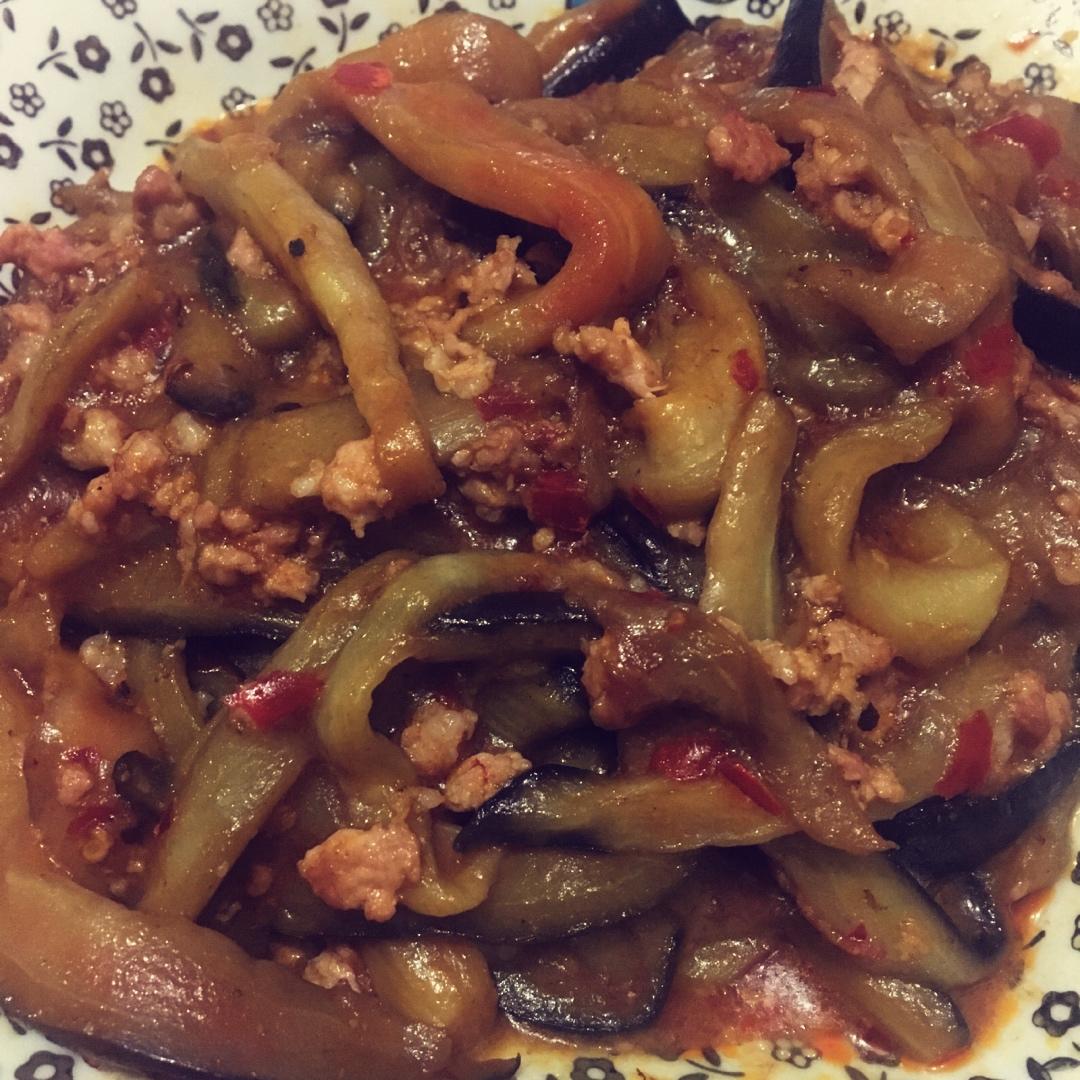 红烧肉沫茄子