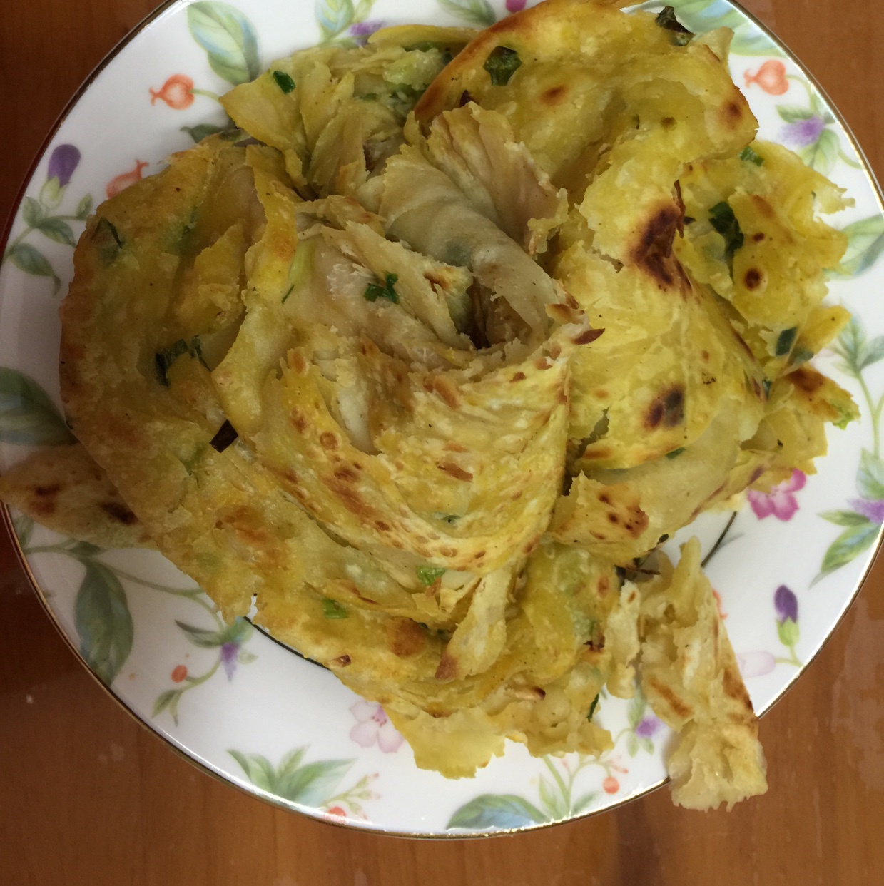 自制葱油饼