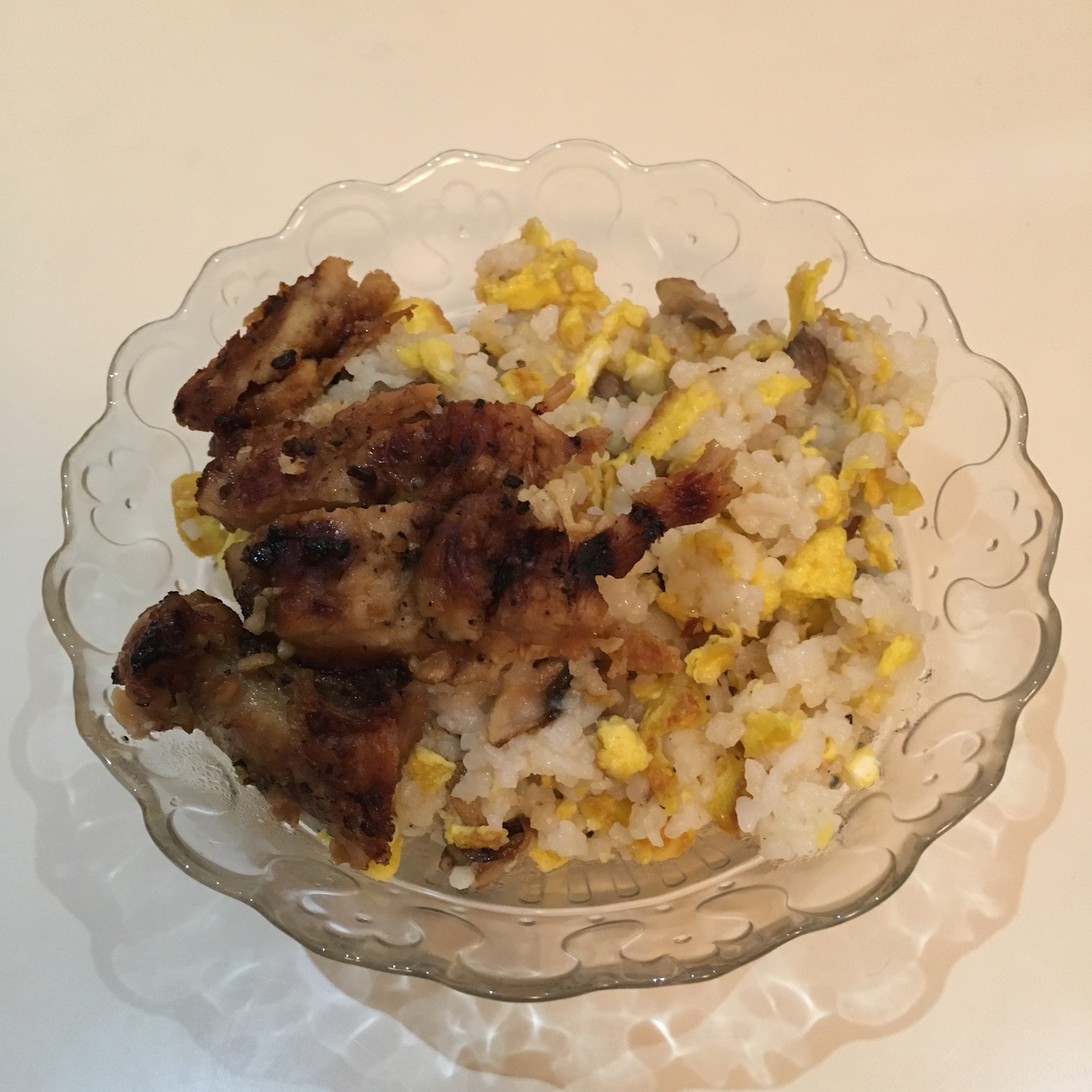 简简单单蘑菇蛋炒饭
