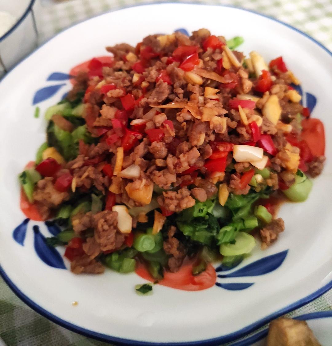 捞菜肉末&炝炒捞菜