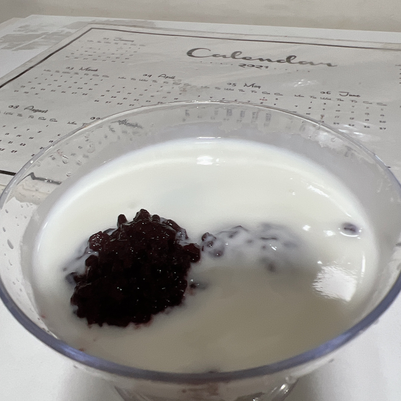 云南甜品  酸奶（椰奶）紫米露