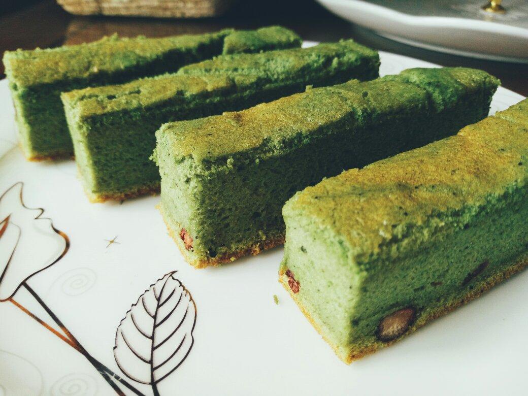 抹茶波点（条纹）蛋糕卷