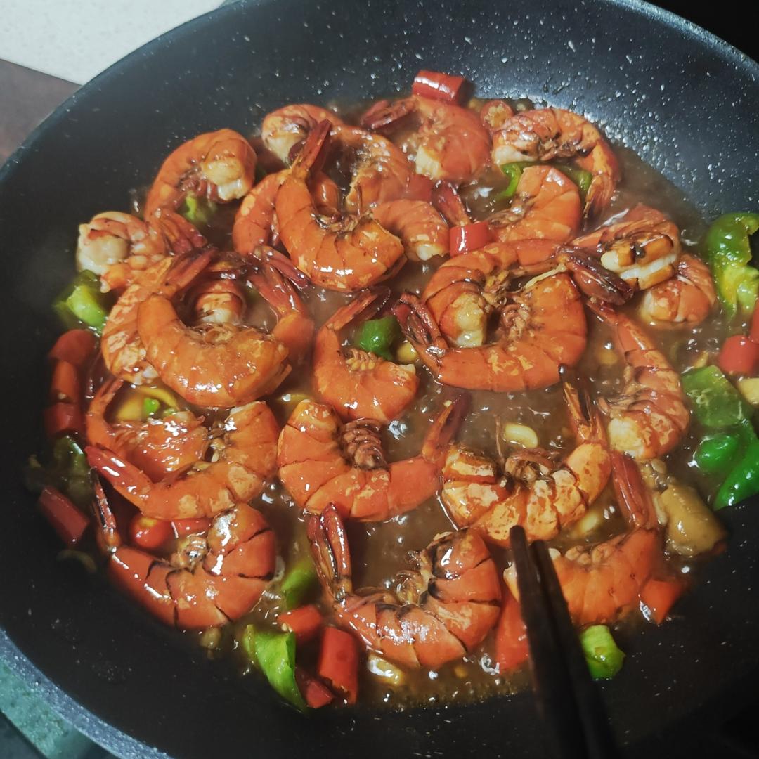 零失败的烧黑虎虾