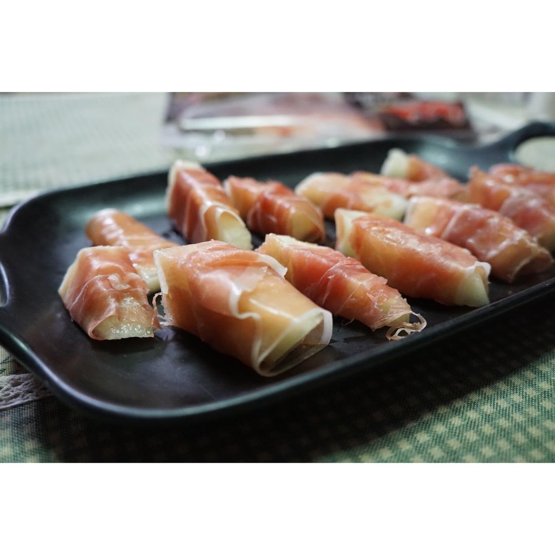 sharyjia2004做的蜜瓜火腿卷