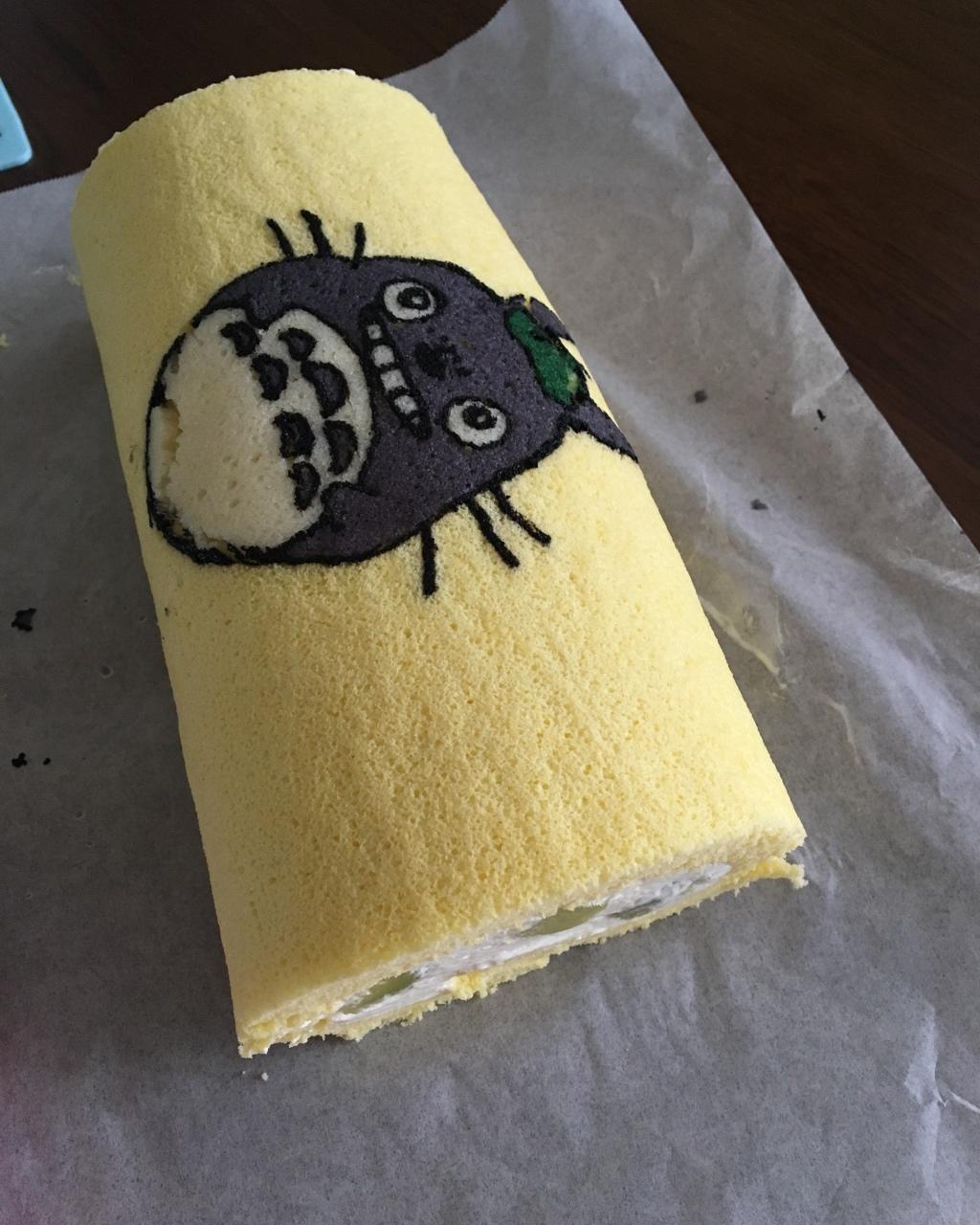 细腻零消泡彩绘蛋糕卷图案面糊制作方法