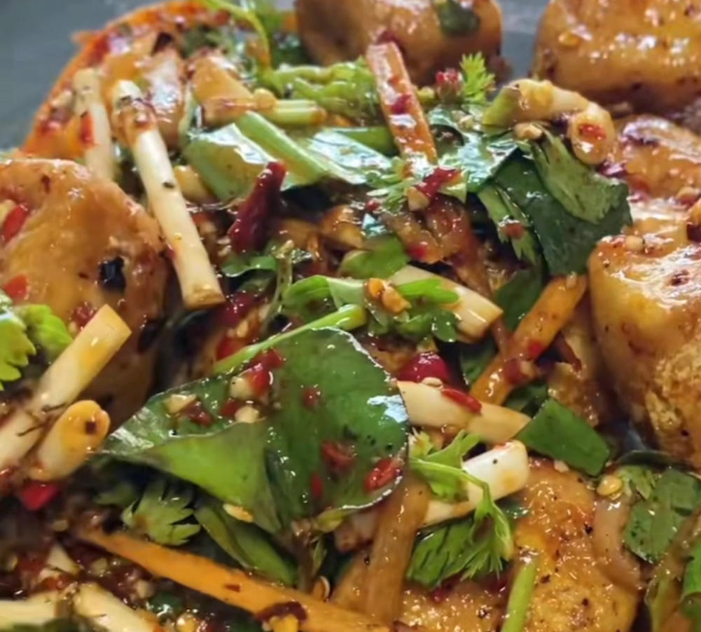 拌臭豆腐的做法