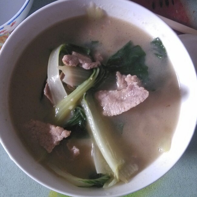 香菇白菜瘦肉汤