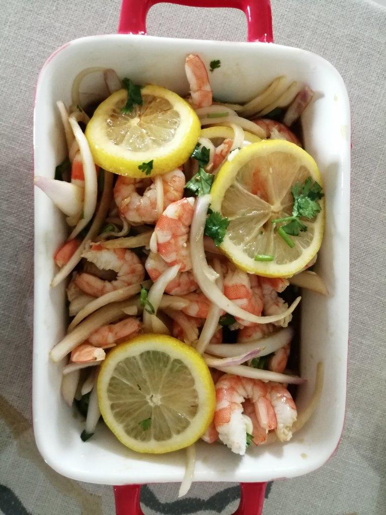 酸辣柠檬凉拌虾🦐无油低脂❗️酸辣鲜嫩Q弹