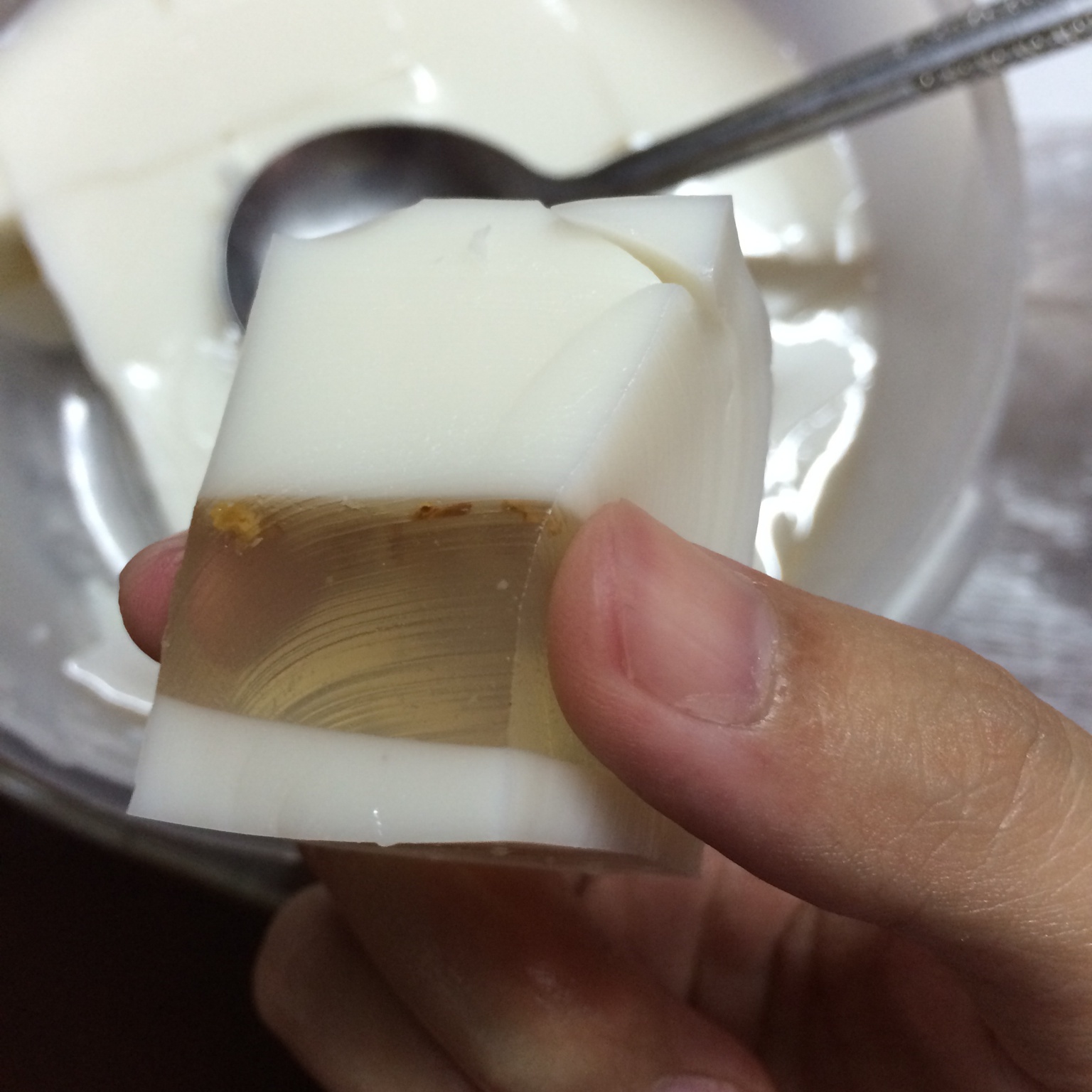 椰汁桂花水晶冻糕