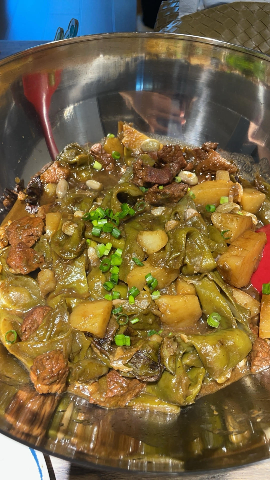 东北油豆角炖肉