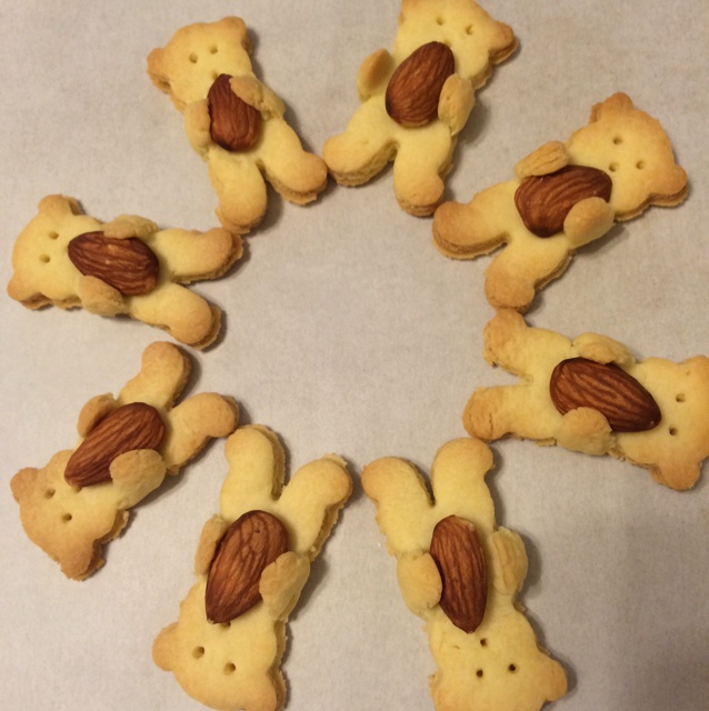 抱杏仁的小熊（造型饼干）