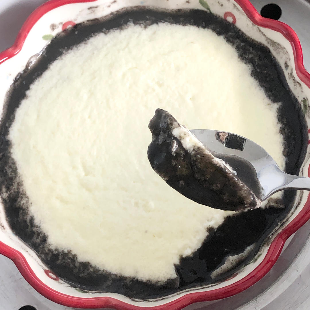 中式甜品🍰“黑芝麻糊炖奶”