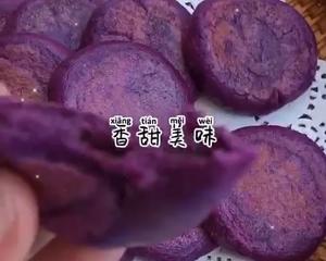 🔥软糯香甜，平底锅就能做的紫薯豆沙饼！的做法 步骤8