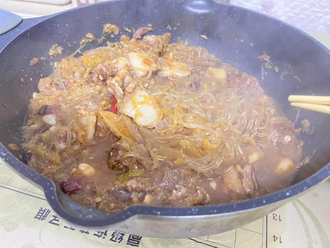 和东北人学炖酸菜排骨
