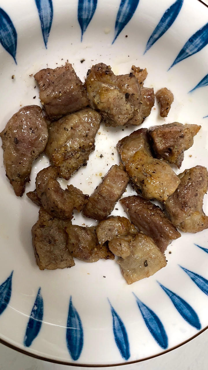 空气炸锅版烤牛肉粒