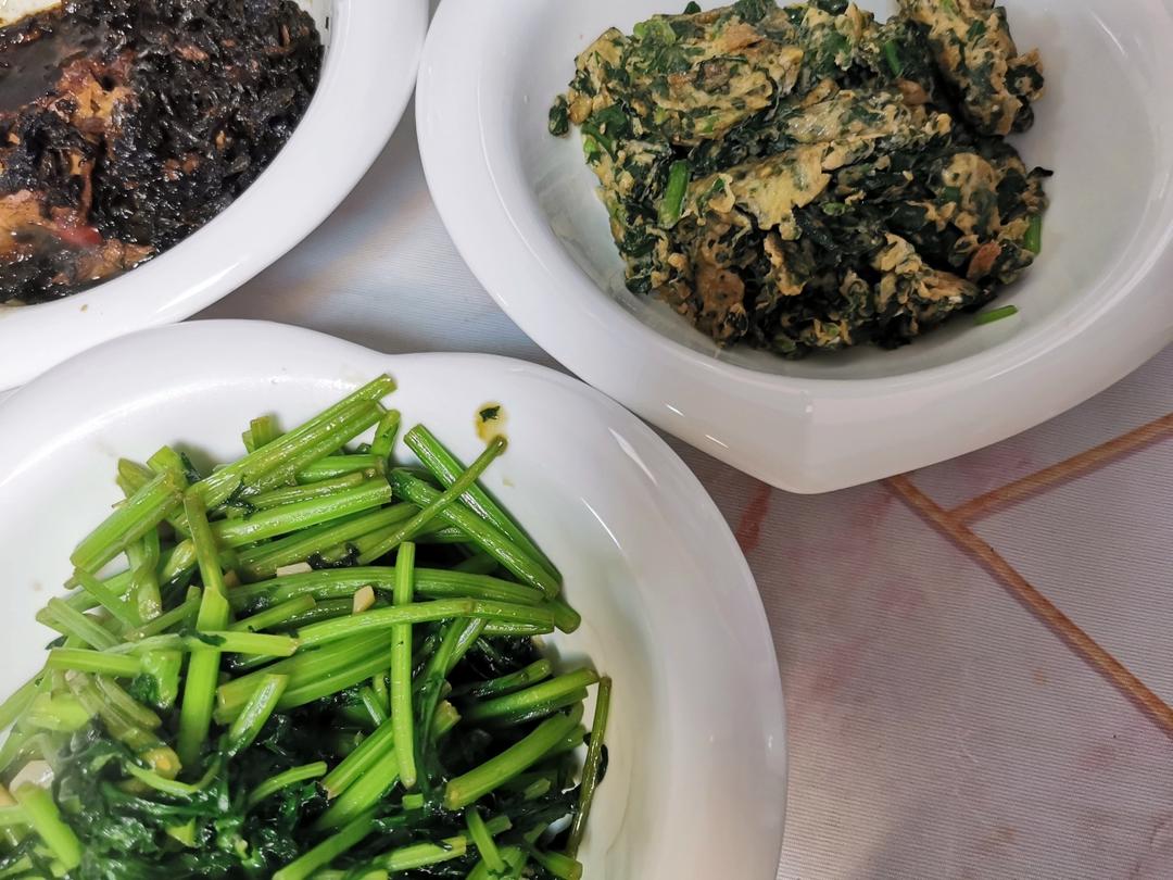 中高考营养配餐-茼蒿炒鸡蛋