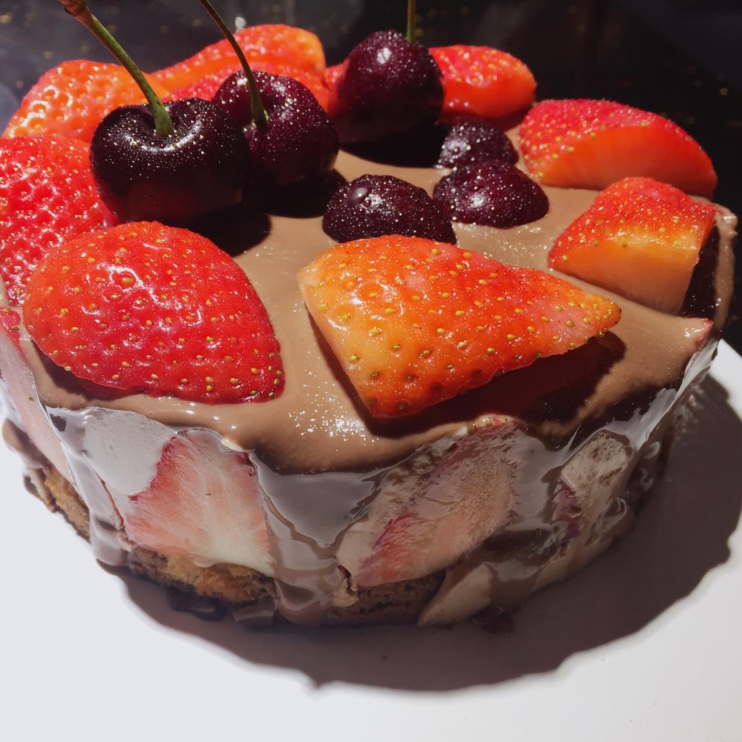 超简易可行的巧克力淋面（完全依靠个人经验）