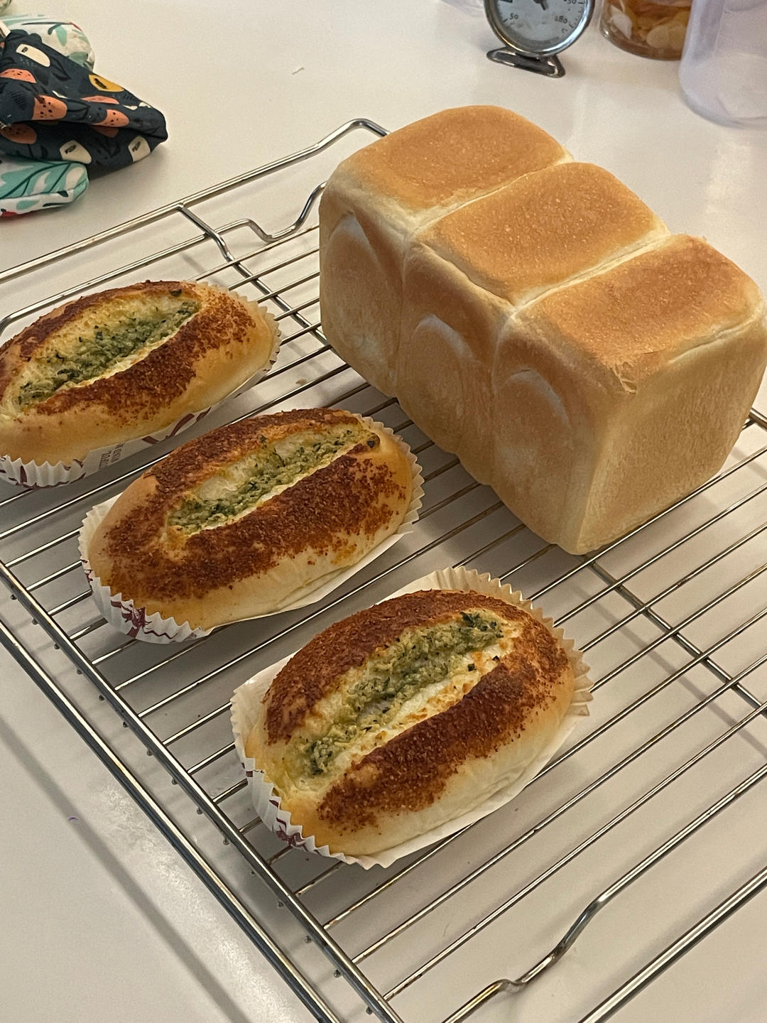 蒜香芝士德肠吐司/超香的咸口吐司