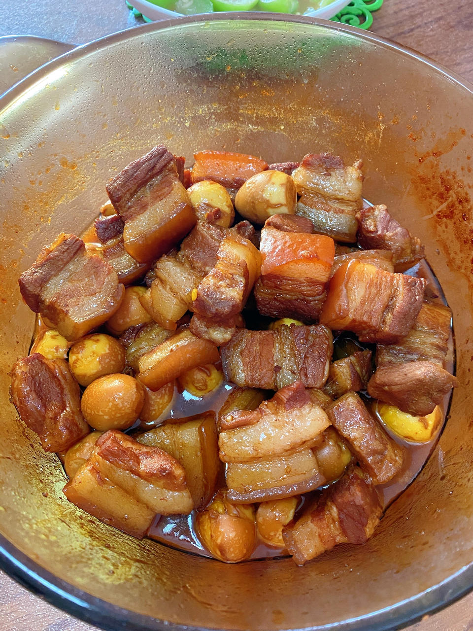 不硬不柴、果味红烧肉