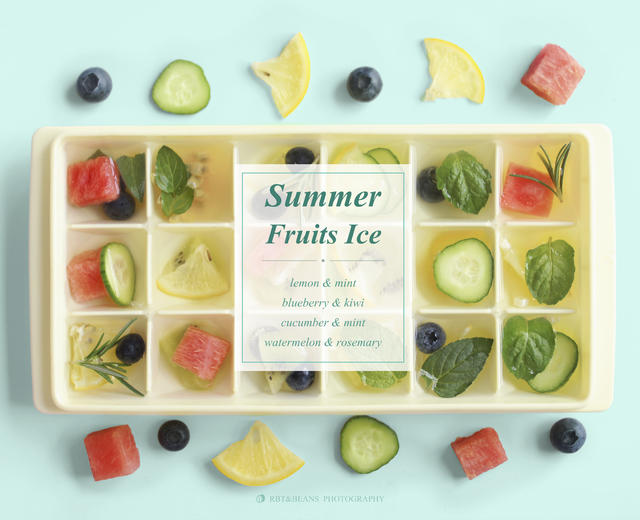 视频【夏日水果香草冰块】的做法
