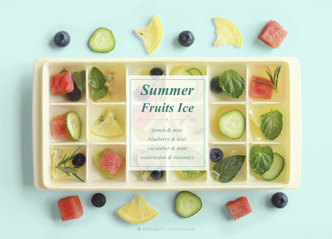 视频【夏日水果香草冰块】的做法