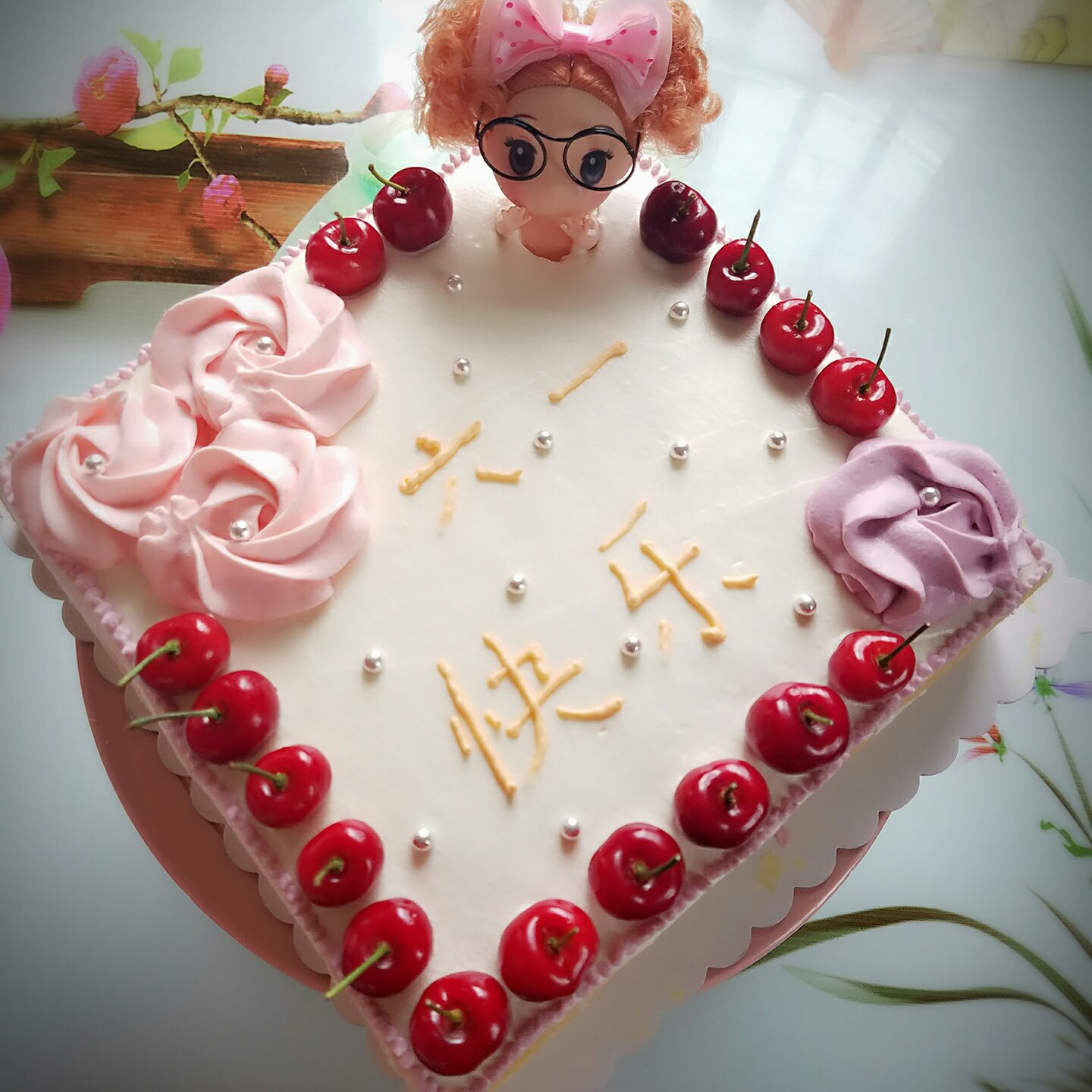 方形水果夹层蛋糕