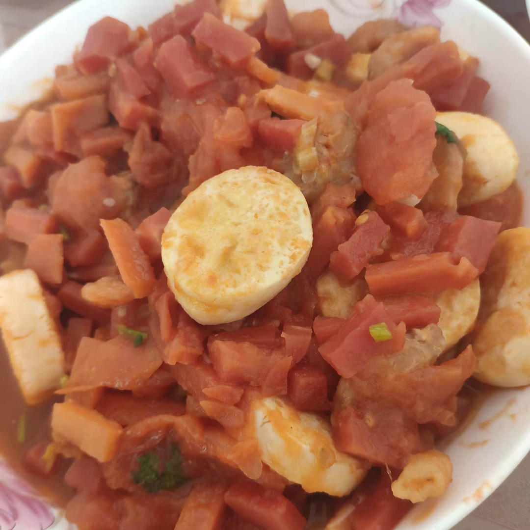 极简茄汁虾仁豆腐煲