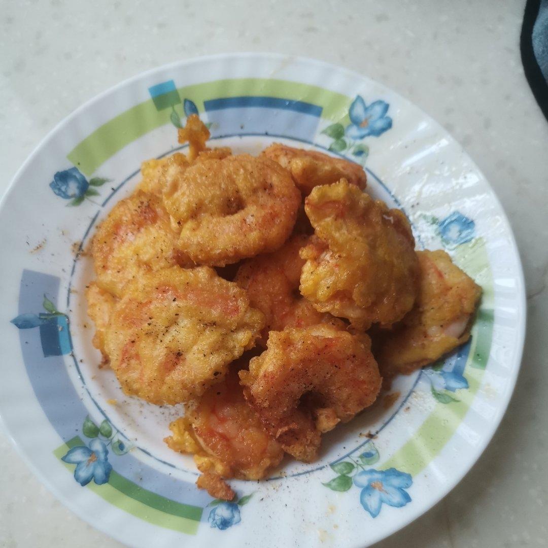 椒盐软炸虾仁～孩子们爱吃的营养美味