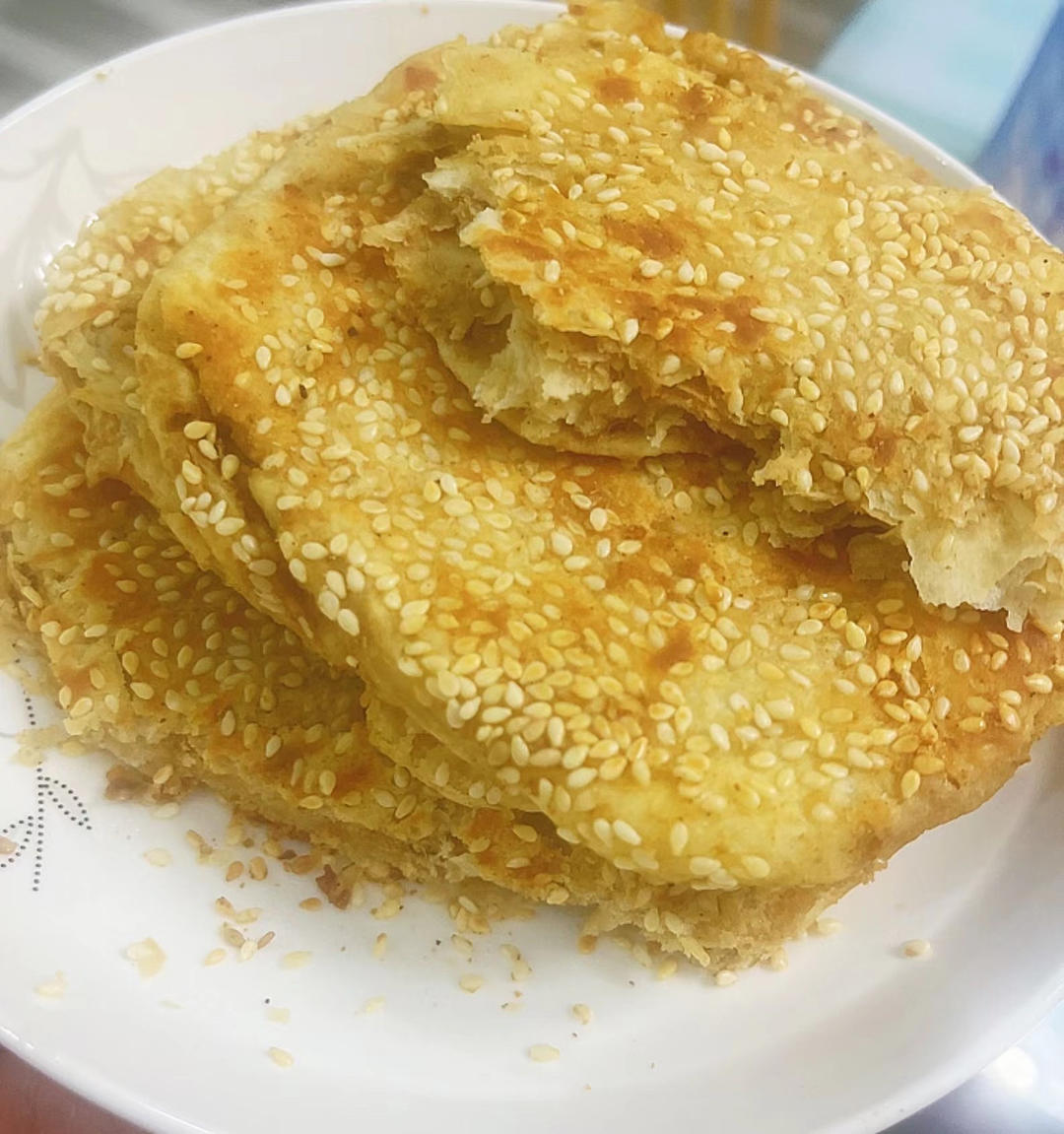 老北京麻酱烧饼 酥香可口 层次分明 附细节视频详解