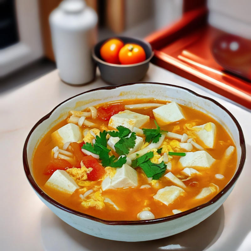 茄汁牛肉末豆腐羹【下饭神器】