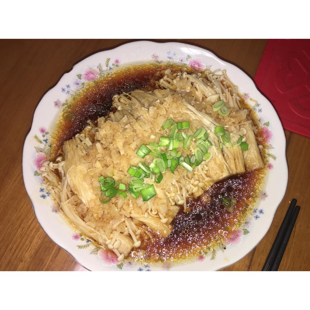 蒜蓉蒸金针菇