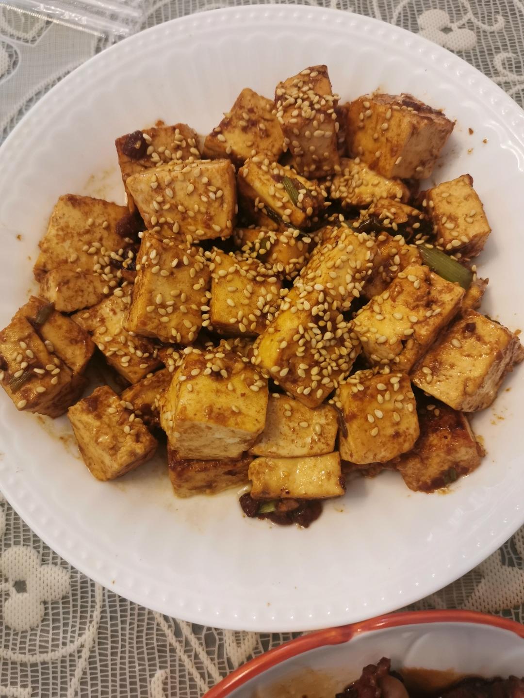 豆瓣酱烧豆腐